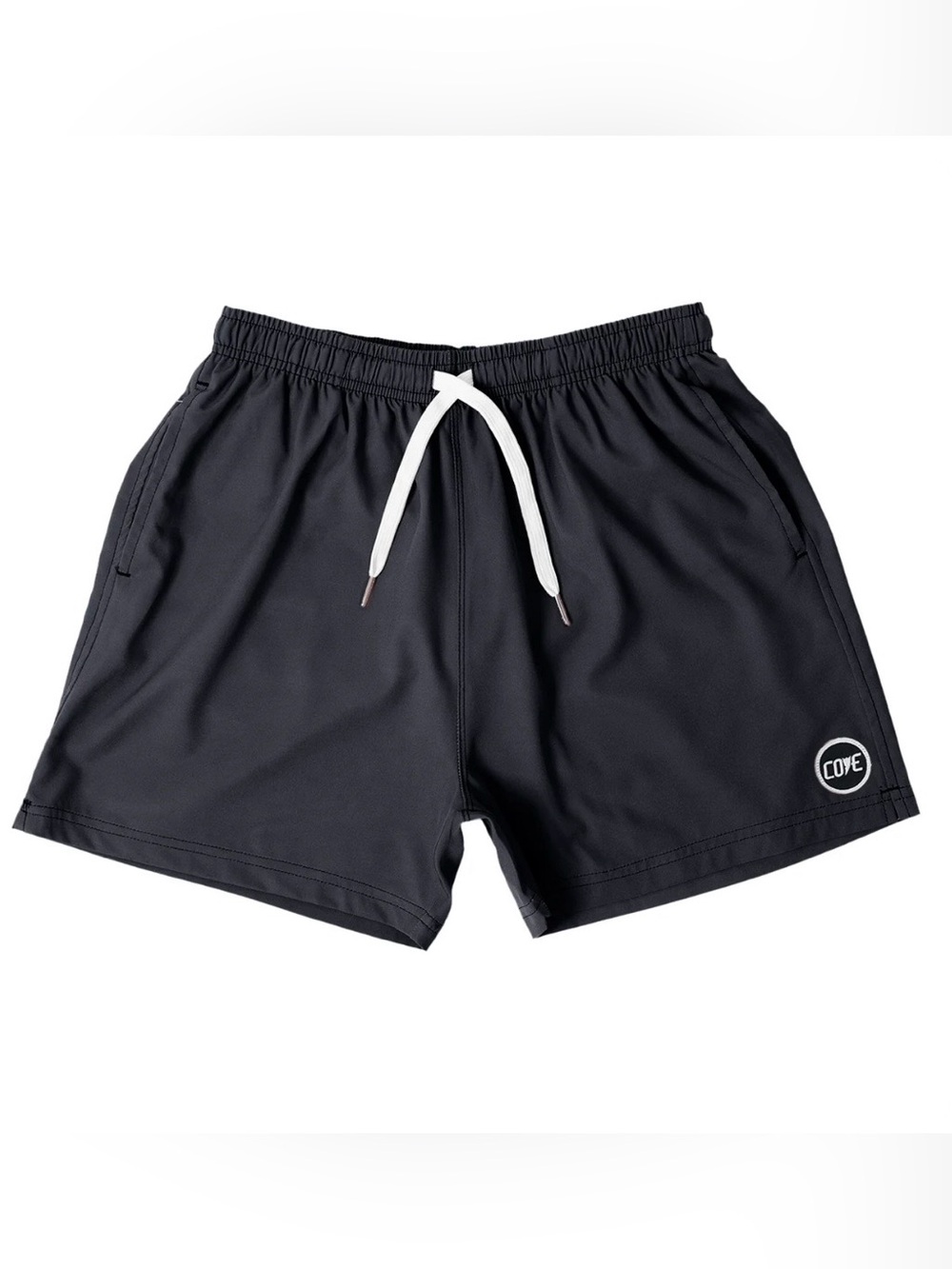 COVE Hybrid Shorts 5" Inseam Stretch Shorts with Zip Pockets in Black NWOT